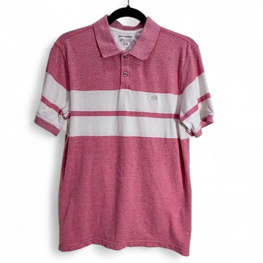 Banana Republic Polo Preppy Retro Heritage vibes Elephant Logo Coastal Resort M